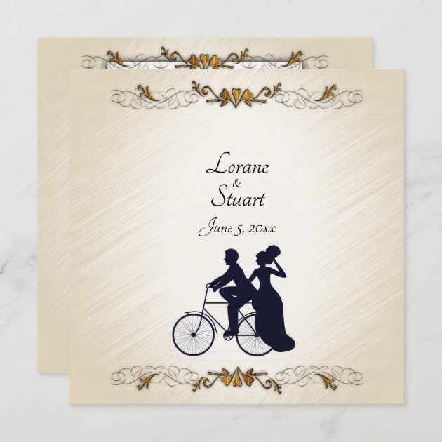 Lovely Bicycle Wedding Theme Invitation Zazzle   Lovely Bicycle Wedding Theme Invitation R00a0e8f2ffaa402984ff6a85dfd02b83 Tcx7d 630 