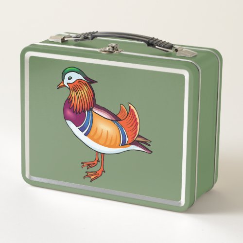 lovely bird metal lunch box