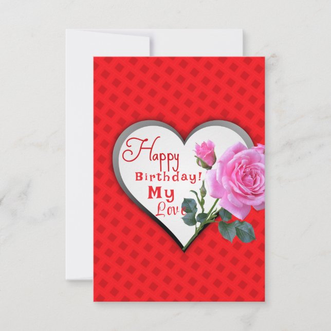 lovely birthday  card (Front)