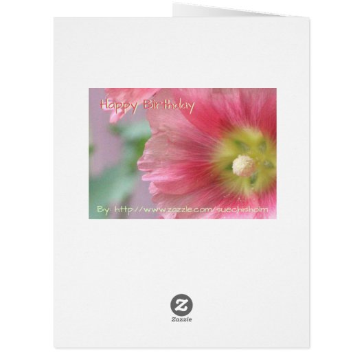 Lovely Birthday Card (Back)