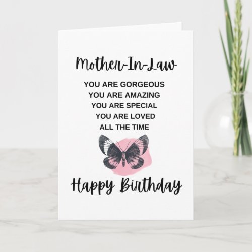 Lovely Birthday Message For Your Mother_In_Law Card