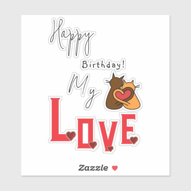 lovely birthday  sticker (Sheet)