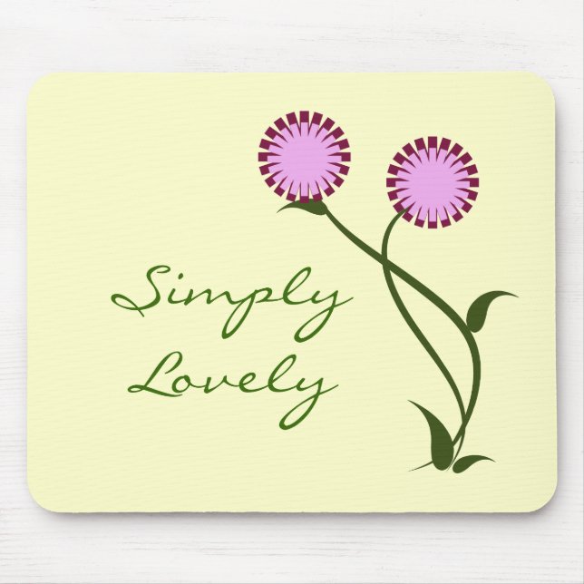 Lovely Blooms Mousepad, Lavender Mouse Pad (Front)