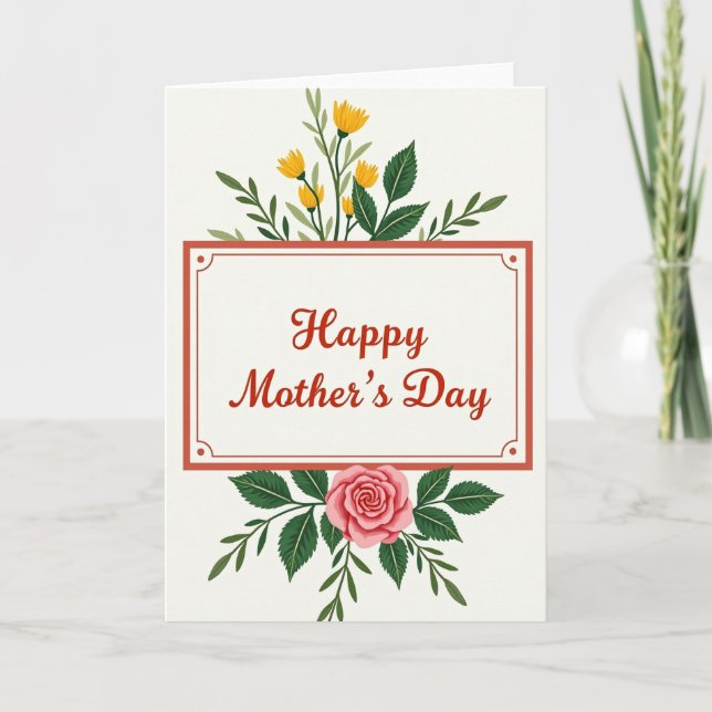 Lovely Blossoms Mothers Day Card (Front)