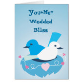Lovely Blue love birds wren white (Front)