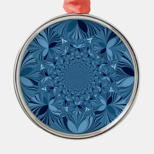 Lovely Blue Metal Ornament