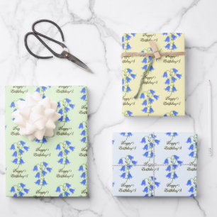 Lovely Bluebells Wrapping Paper Sheets