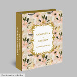 Lovely Blush Gold Wedding Memory Album 3 Ring Binder<br><div class="desc">Keep your most cherished memories beautifully preserved with this wedding ring binder featuring lush blush and gold boho flowers. Designed in a soft watercolor style, this binder is perfect for organizing wedding photos, keepsakes, vows, or planning details. The romantic blush roses and shimmering gold accents bring a timeless elegance, making...</div>