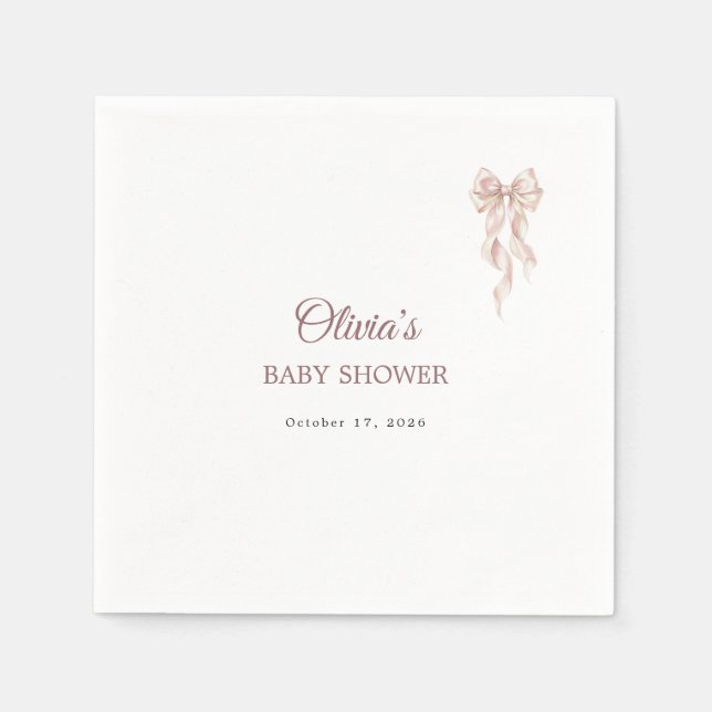 Lovely Bow Napkins (Front)