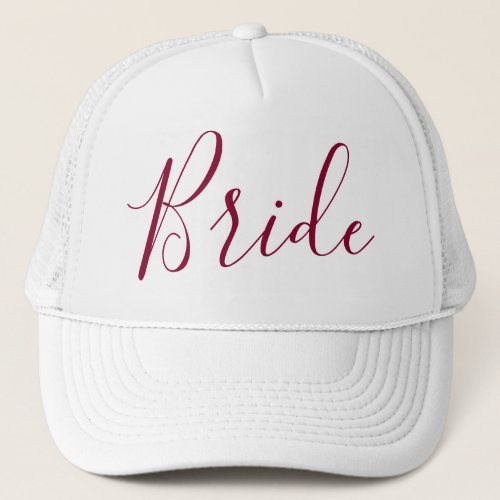 Lovely Bride Calligraphy Trucker Hat