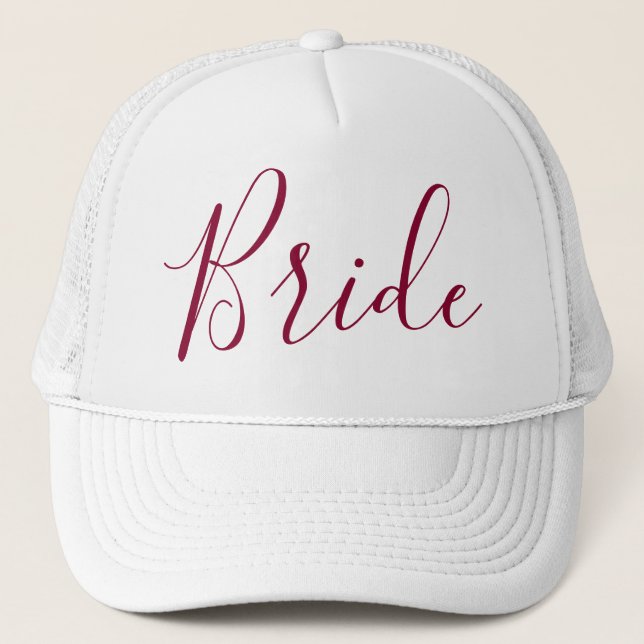 Lovely Bride Calligraphy Trucker Hat (Front)