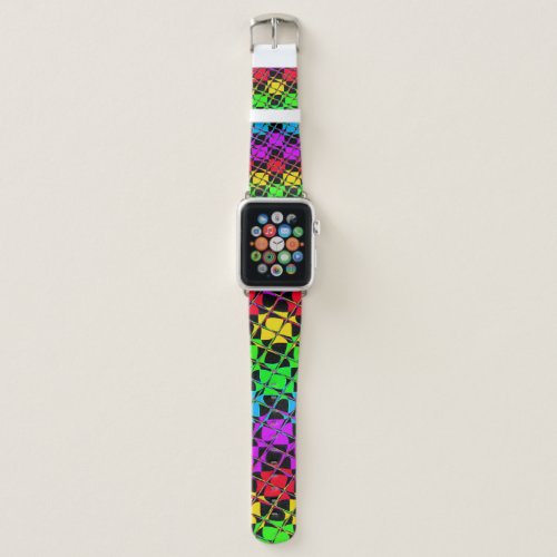 Lovely Bright Water Colors Mirror Image Apple Watch Band