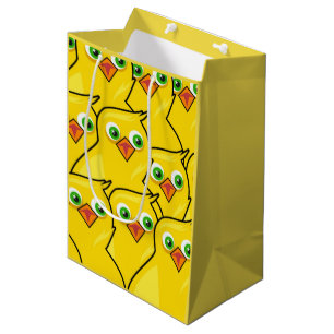 Lovely Bright Yellow Easter Chickens Medium Gift Bag