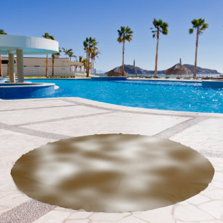 Lovely Brown Modern Shaded Clouds Beach Towel