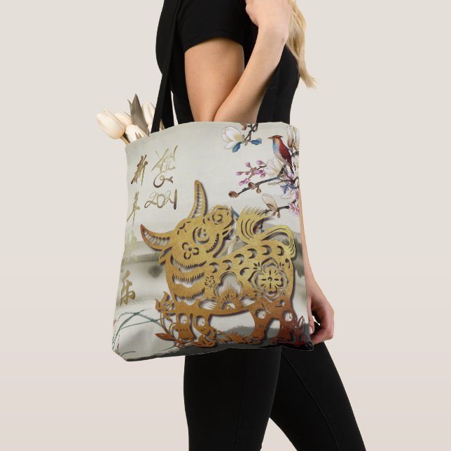 Lovely bucolic scene Chinese 0x Year 2021 AoTB Tote Bag (Close Up)