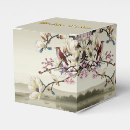 Lovely bucolic scene Spring Vietnamese New Year CF Favor Boxes