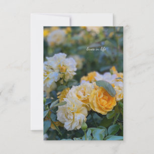 Lovely Bunches of Yellow Roses Note Card
