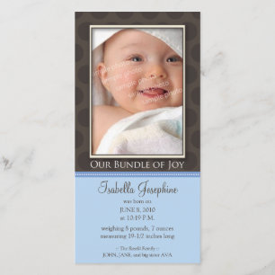 Lovely Bundle of Joy Birth Announcement :: thistle