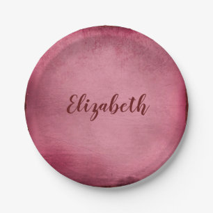 Lovely Burgundy Paper Plates