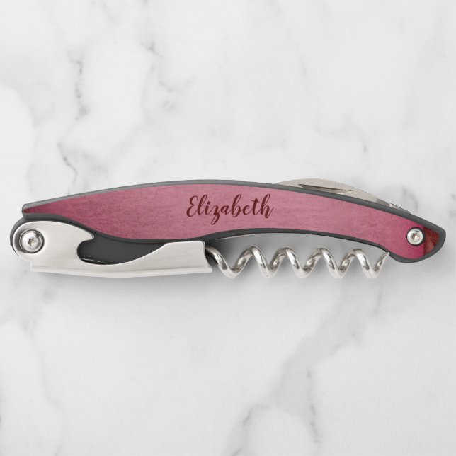 Lovely Burgundy Waiter's Corkscrew (Front)