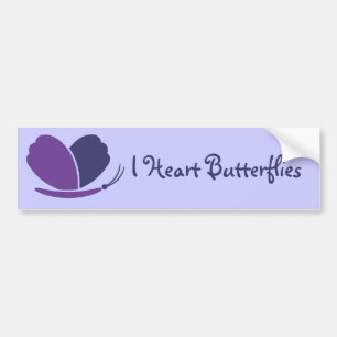 Lovely Butterfly Bumper Sticker