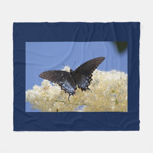Lovely Butterfly Fleece Blanket