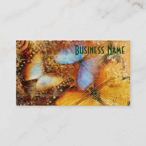 Customizable Lovely Butterfly Pattern Business Card