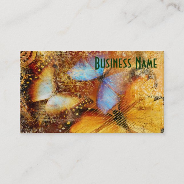 Lovely Butterfly Pattern Business Card (Front)