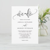 Lovely Calligraphy EDITABLE COLOR Invitation LCC | Zazzle