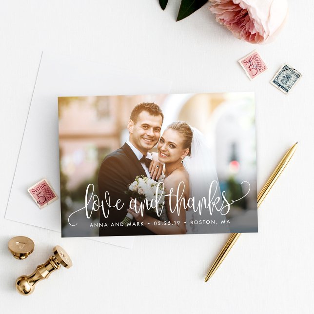 Lovely Calligraphy EDITABLE COLOR Thank You Card (Creator Uploaded)