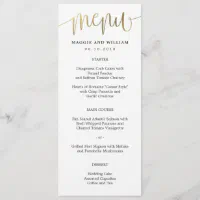 Wedding Welcome and Itinerary Card #LCG Faux Gold Foil - Berry