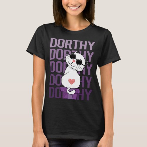 Lovely Cat _ Dorthy Name T_Shirt