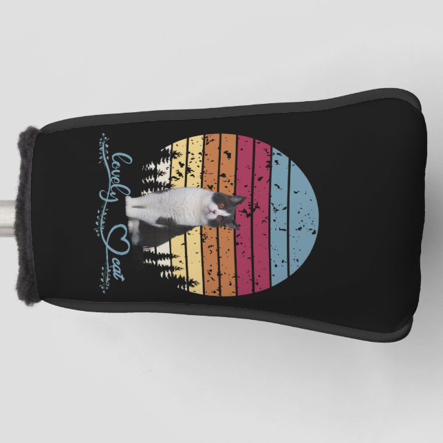 Lovely Cat Golf Head Cover (Front)