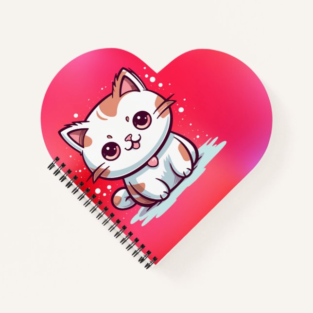 Lovely Cat Kawaii Style Clipart-47758 Notebook (Front)