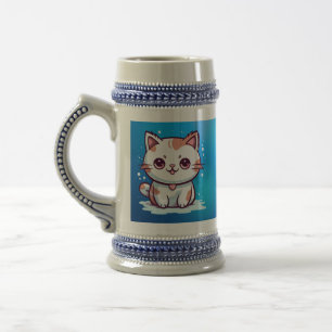 Lovely Cat Kawaii Style Clipart Beer Stein