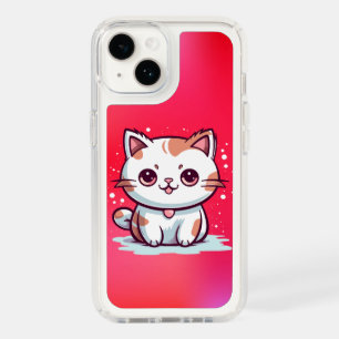 Lovely Cat Kawaii Style Clipart Speck iPhone 14 Case