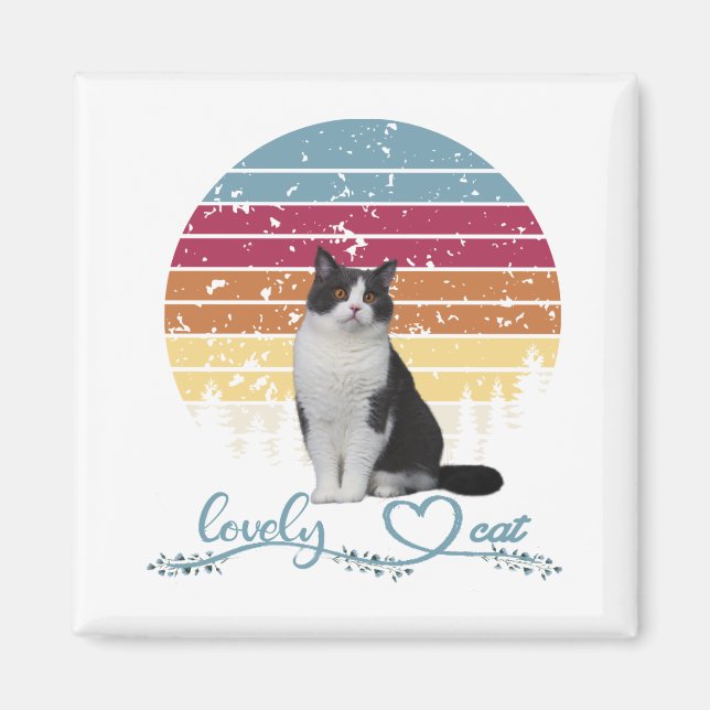 Lovely Cat Magnet (Front)