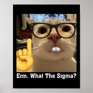 Lovely Cat Meme Clic Art Cute Kitten Erm Poster