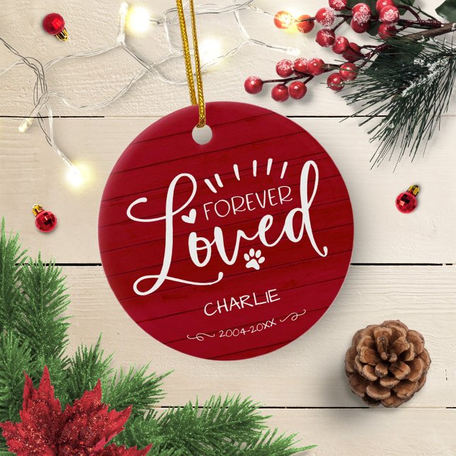 Lovely Cat Or Dog Pet Memorial Keepsake Photo Ceramic Ornament (Creator Uploaded)