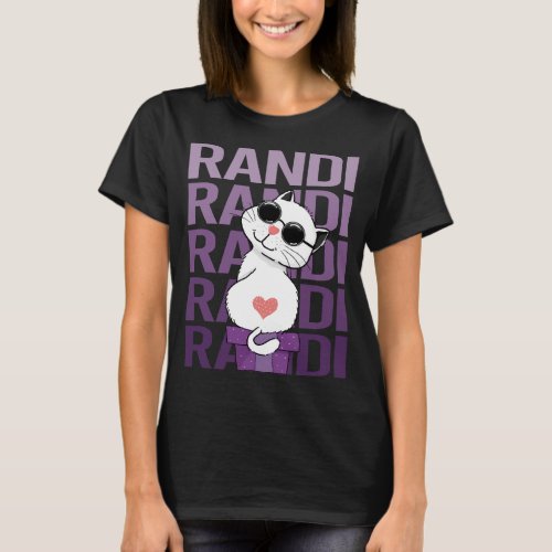 Lovely Cat _ Randi Name T_Shirt