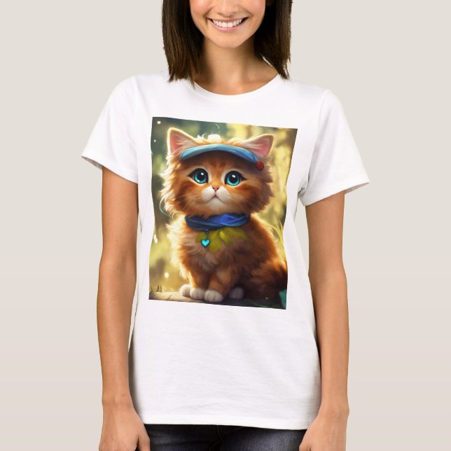 Lovely cat t-shirt (Front)