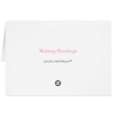 Lovely cherry blossom happy holiday greeting (Back Horizontal)