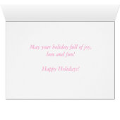 Lovely cherry blossom happy holiday greeting (Inside Horizontal (Bottom))