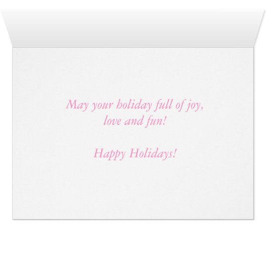 Lovely cherry blossom happy holiday greeting (Inside Horizontal (Bottom))