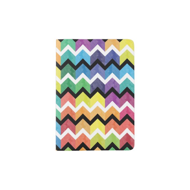 Lovely Chevron IV Passport Holder (Front)