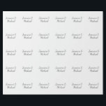 Lovely Chic Calligraphy Couple Names Wedding Wrapping Paper<br><div class="desc">You Can Easily Change the Fonts,  Background Image and Color,  Letter Characters.</div>