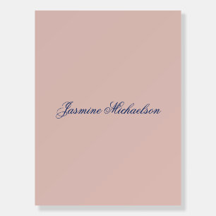 Lovely Chic Calligraphy Name Rose Gold Color Foam Board