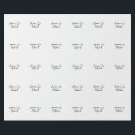 Lovely Chic Calligraphy Names Weddings Wrapping Paper<br><div class="desc">You Can Easily Change the Fonts,  Background Image and Color,  Letter Characters.</div>