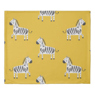 Lovely children's seamless pattern with zebras duvet cover