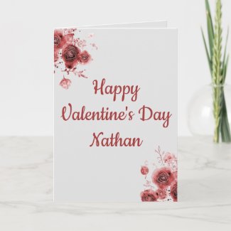 Lovely Christian Floral Valentine's Day Card